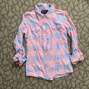 Fox pink flannel